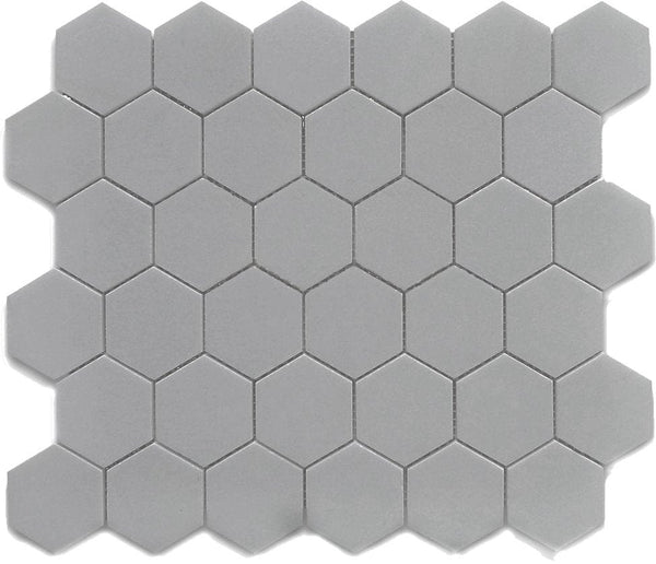 Mosaics GRAY 2x2 Hexagon 12x12 - Tiles and Deco