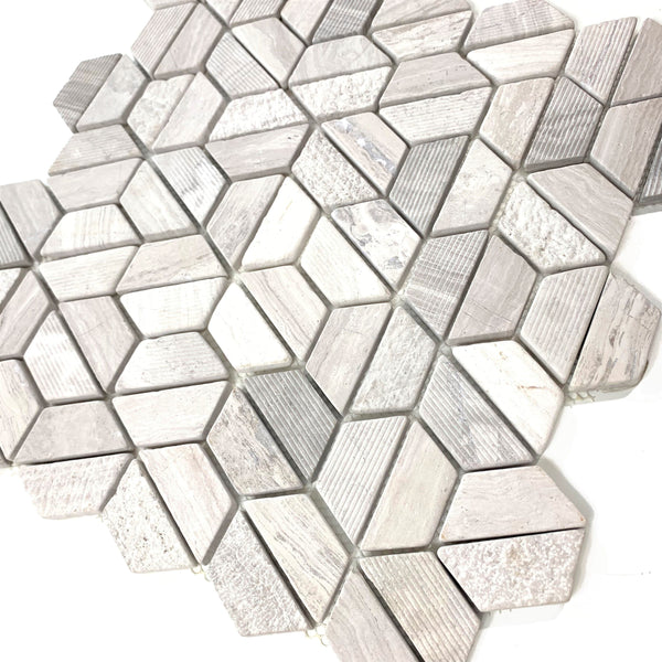 Hex Greek Mosaic Tile is great for Accent Walls, Backsplash, Bathrooms, Shower Floors - Tiles and Deco