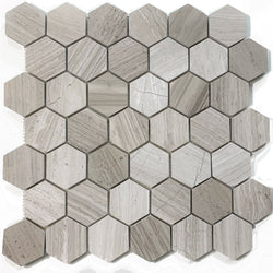 Hexagon Legend Marble tile is great for Accent Walls, Backsplash, Bathrooms, Shower Floors, and More - Tiles and Deco