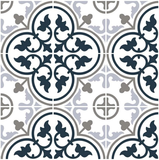 Heritage blue Tile 8"×8" - Tiles and Deco