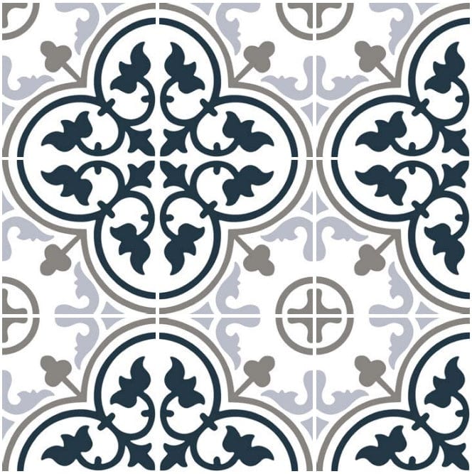 Heritage blue Tile 8"×8" - Tiles and Deco