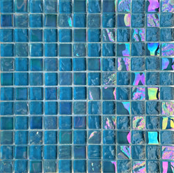 Cayman Turquoise 1x1 - Pool Tile is an Exquisite Tile made of glass suitable for swimming pool, shower walls, backsplash, Jacuzzi, and spa - Tiles and Deco