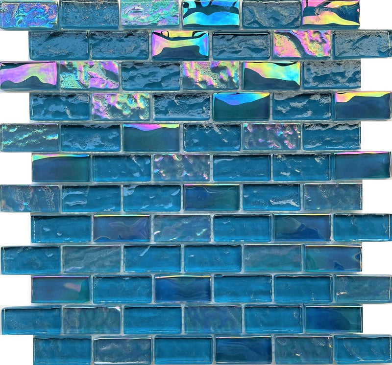 Cayman Turquoise 1x2 - Pool Tile is an Exquisite Tile made of glass suitable for swimming pool, shower walls, backsplash, Jacuzzi, and spa - Tiles and Deco