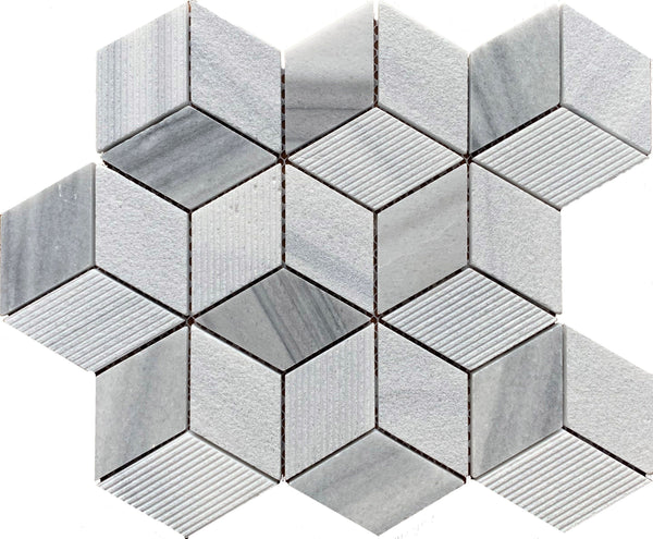 Rubik Hexagon Stone tile is great for Accent Walls, Backsplash, decorations Walls, Bathrooms, Shower floors. and More - Tiles and Deco
