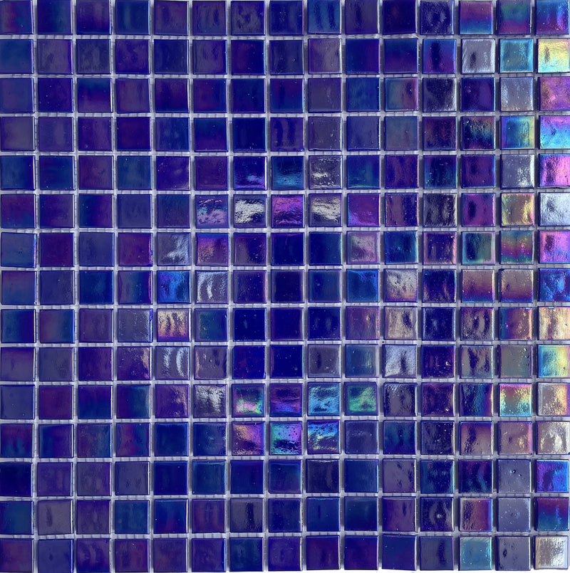 Italy Cobalt is is made of glass suitable for swimming pools, shower walls, backsplash, Jacuzzi, and spa. It is made with Full-Color glass for a better reflection effect underwater - Tiles and Deco