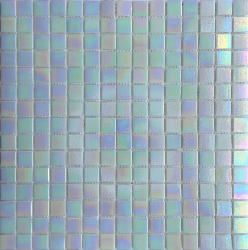 Italy Pearl White tile is made of glass suitable for swimming pool, shower walls, backsplash, Jacuzzi, and spa. It is made with Full-Color glass for a better reflection effect underwater - Tiles and Deco