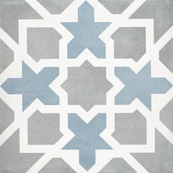Casablanca Pattern Tender Gray Tile 8″x 8″ - Tiles and Deco