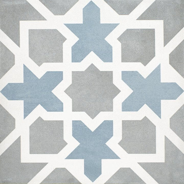 Casablanca Pattern Tender Gray Tile 8″x 8″ - Tiles and Deco