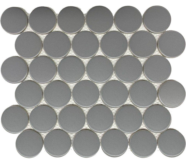 2" Gray Matte Dots 12x12 - Tiles and Deco