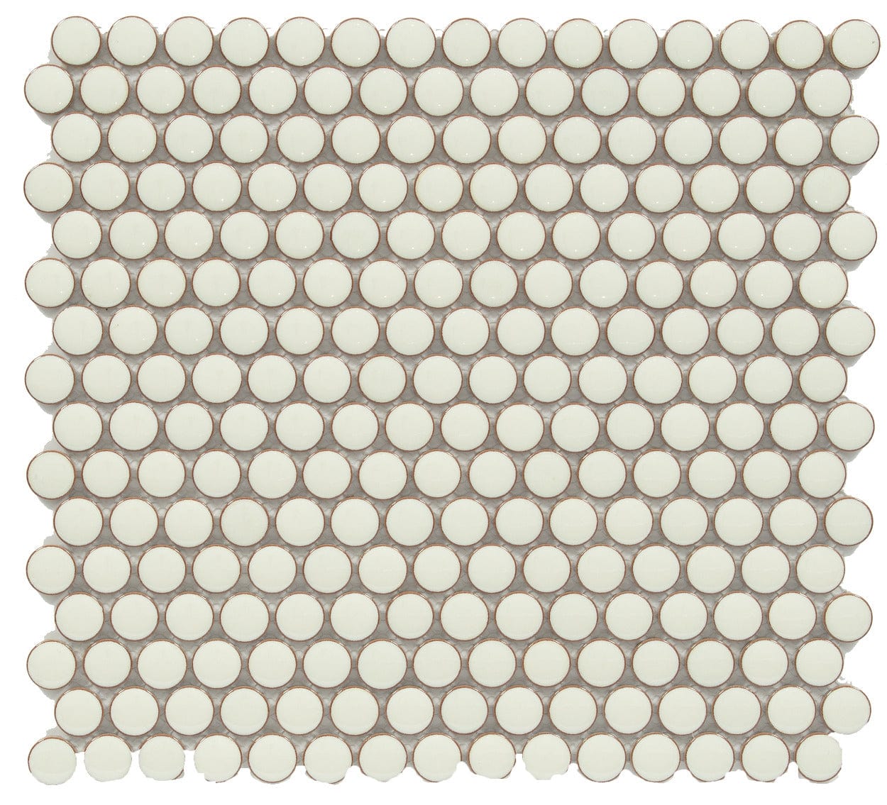 Pearl White Penny Round 12x12 - Tiles and Deco