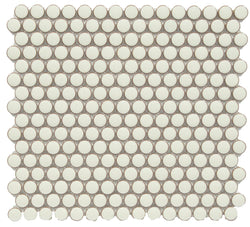 Pearl White Penny Round 12x12 - Tiles and Deco