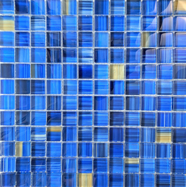 Pineapple Blue 1x1 Pool Tile - Tiles and Deco