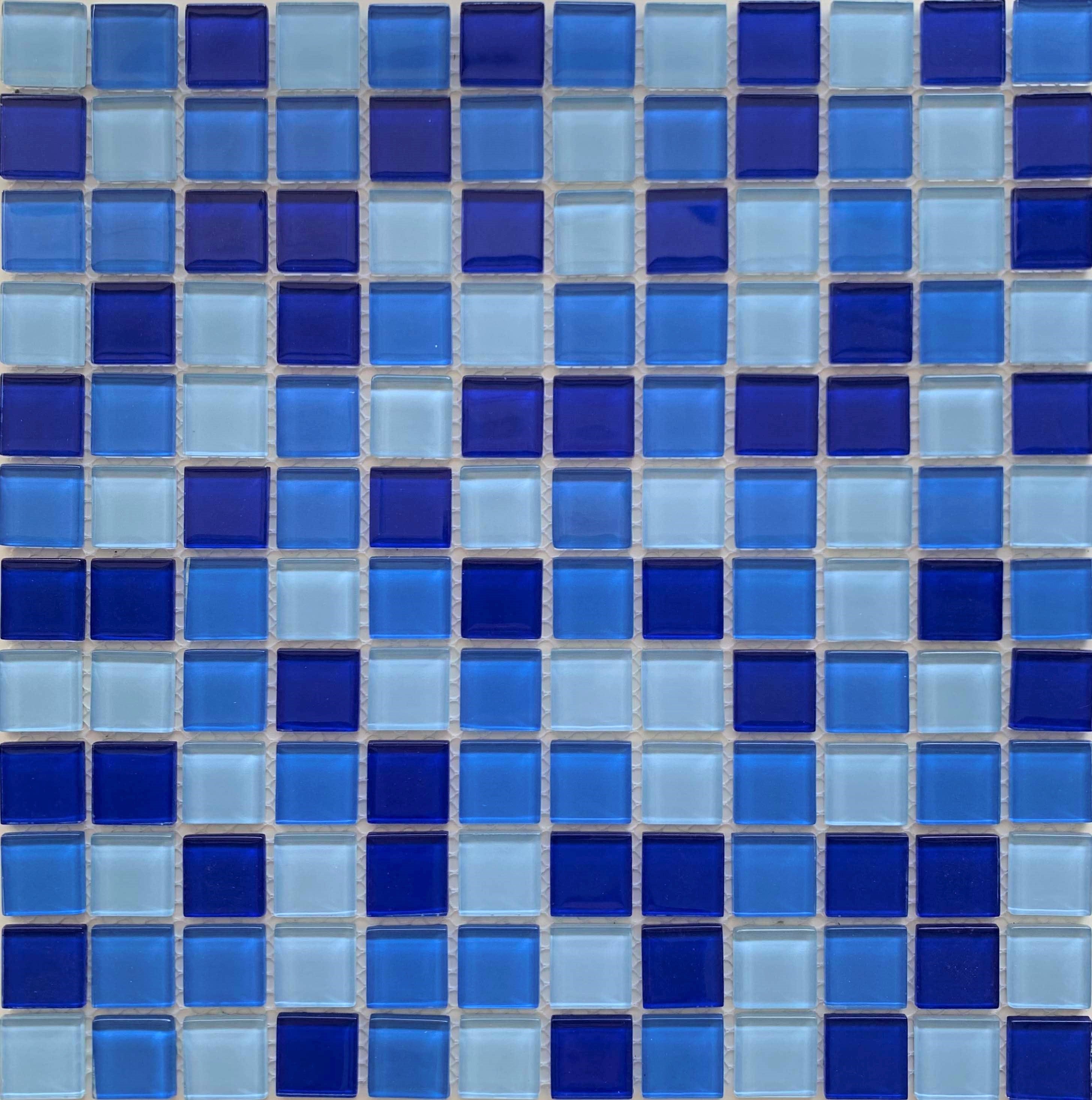 Royal Light 1x1 Glass Pool Tile | Tiles and Deco