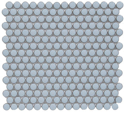 Sky Blue Penny Round 12x12 - Tiles and Deco