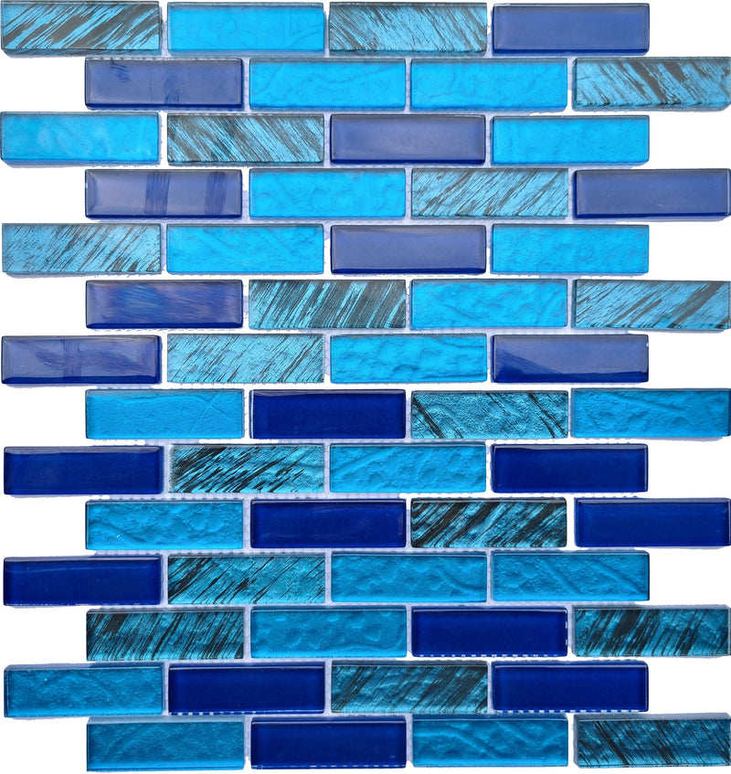 Splash Blue - Glass Tile - Tiles and Deco