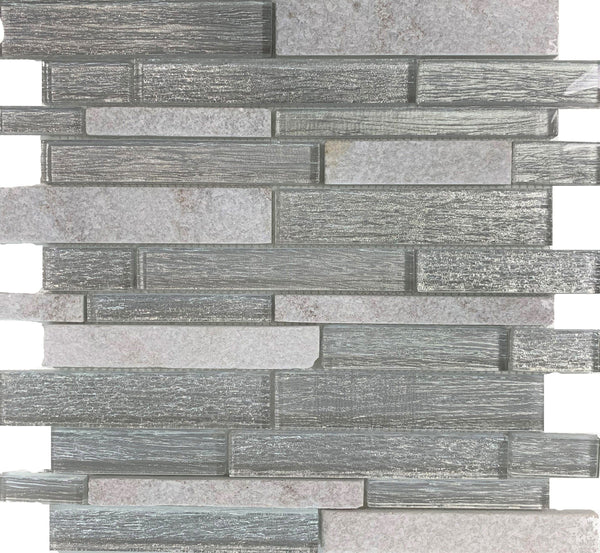 Stone Evita Silver tile is great for Accent Walls, Backsplash, Bathrooms, and More - Tiles and Deco