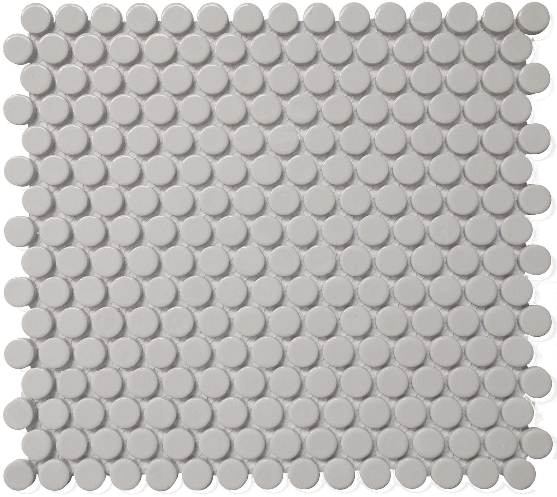Mosaics Gray Matte Penny Round 12x12 