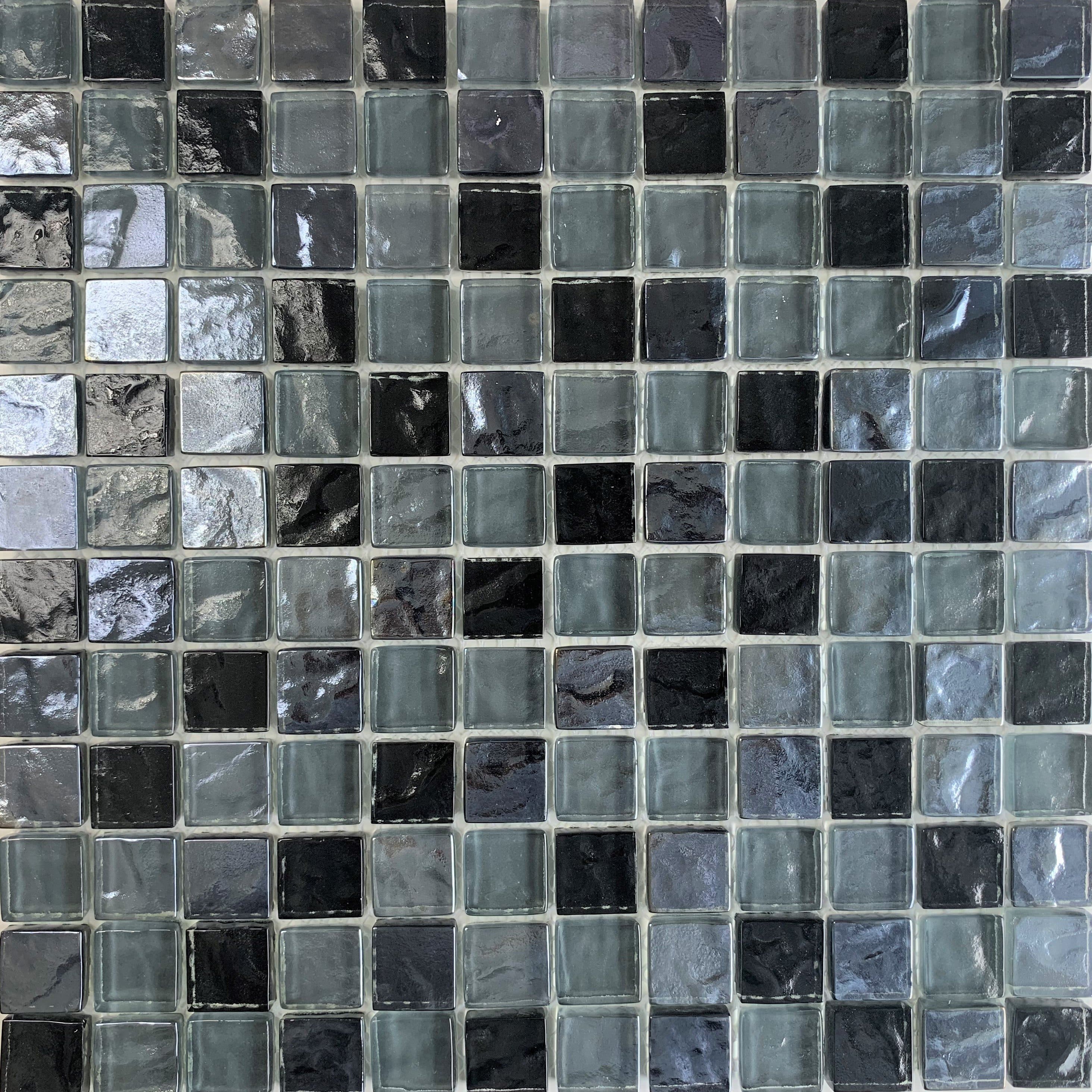 Volcanic Black 1x1 pool tiles