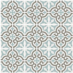 Hydraulic Aqua Tile 8″x 8″ - Tiles and Deco