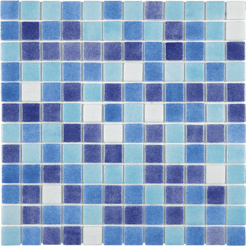 Foggy Nieblas Blend Jaen Pool Tile can be installed on swimming pool, jacuzzi, and spa, kitchen backsplash, bathrooms, showers, floors, and walls - Tiles and Deco