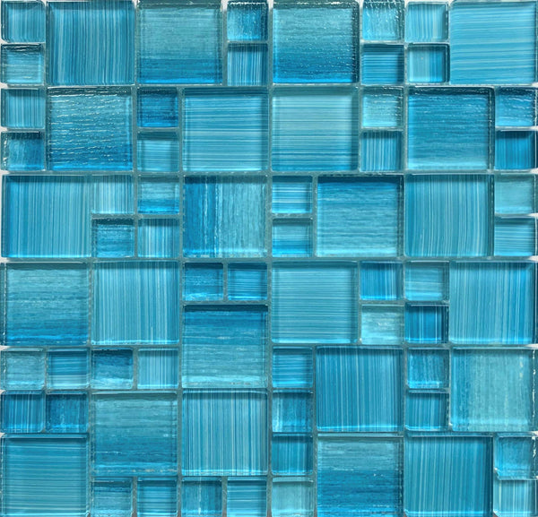 Cocoa Aqua Mix Pool Tile - Tiles and Deco