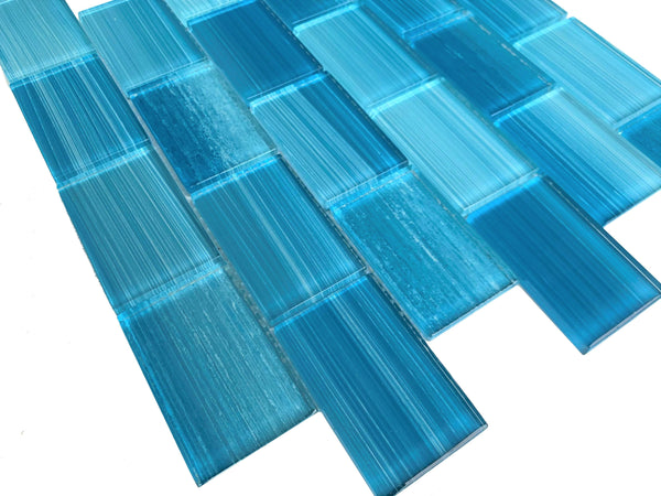 Cocoa Aqua 2X3 Pool Tile - Tiles and Deco