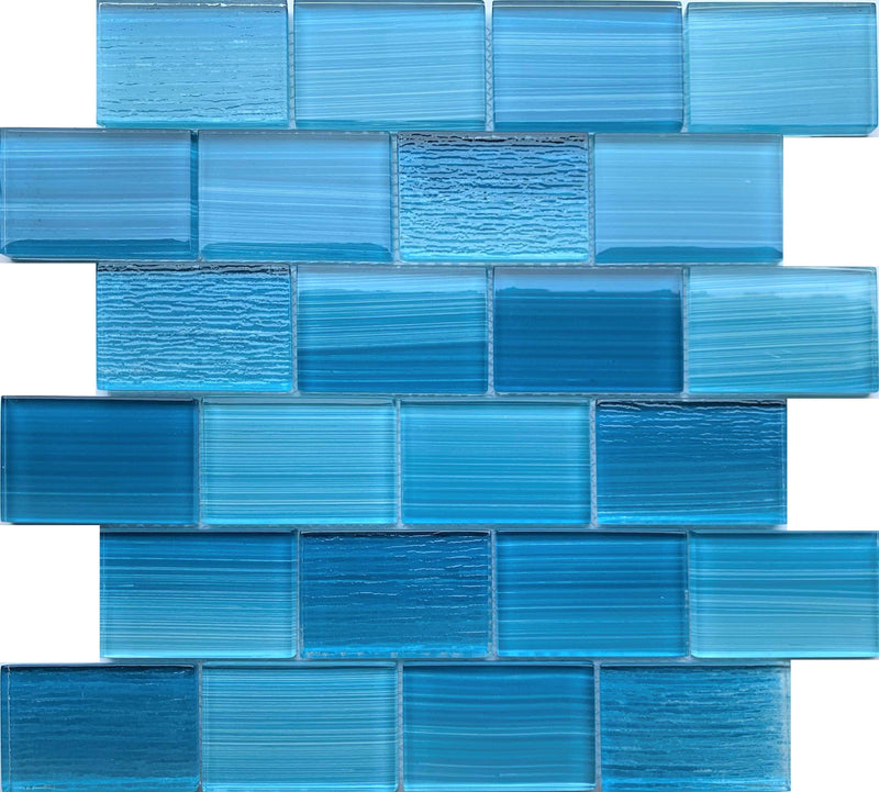 Cocoa Aqua 2X3 Pool Tile - Tiles and Deco