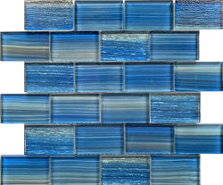 Cocoa Blue 2X3 Pool Tile - Tiles and Deco