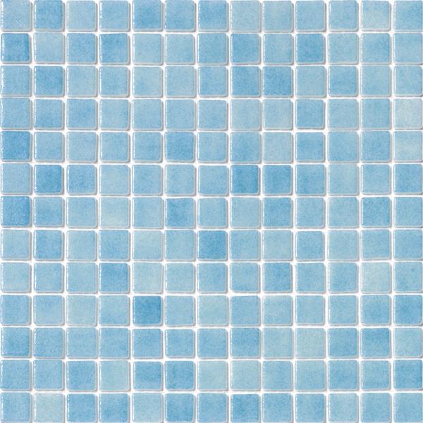 Foggy Nieblas Celestial Blue Pool Tile is High quality and can be installed on a swimming pool, jacuzzi, and spa, kitchen backsplash, bathrooms, showers, floors, and walls - Tiles and Deco