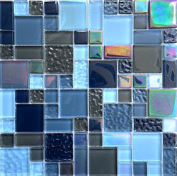 Gable Grey Mix Glass Tile - Tiles and Deco