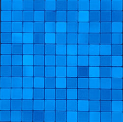 Glow In The dark Tile White/Blue. - Tiles and Deco