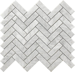 Herringbone Marble Mosaic 12X12 - Tiles and Deco