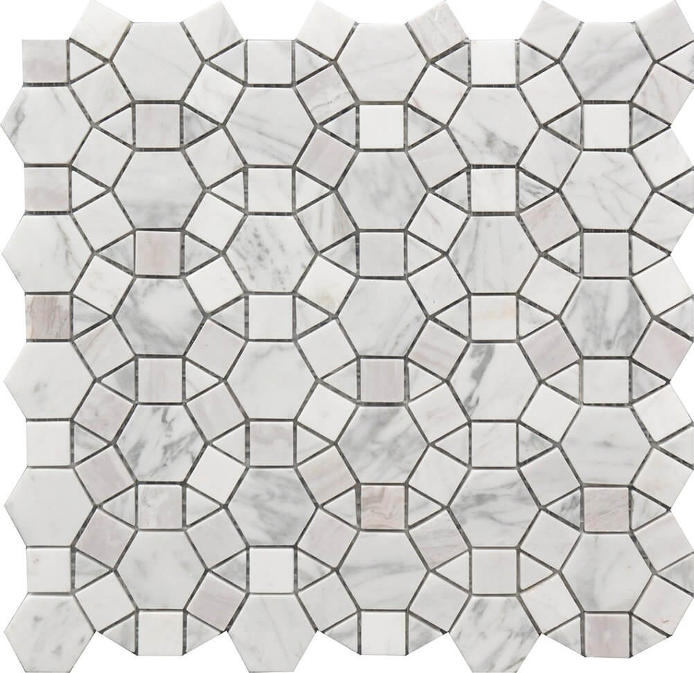 Mosaic Marble Kaleidoscope 12x12 - Tiles and Deco