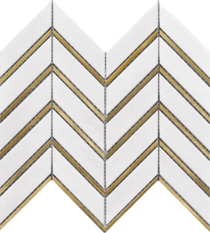 Mosaic Tassos Metal Arrow 10x12 - Tiles and Deco