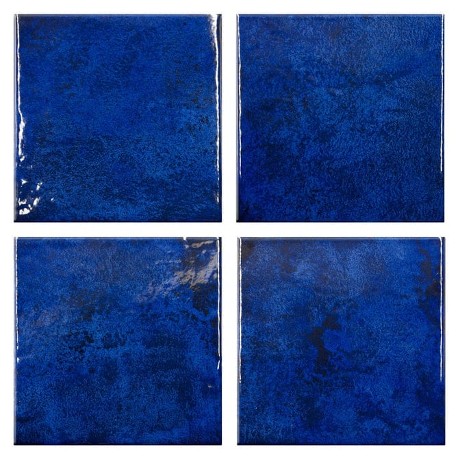 Reef Cobalt Porcelain Tile 6" x 6" - Tiles and Deco