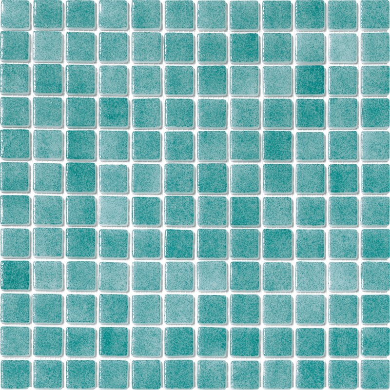 Foggy Nieblas Turquoise Green Pool Tile is High quality and can be installed on a swimming pool, jacuzzi, and spa, kitchen backsplash, bathrooms, showers, floors, and walls - Tiles and Deco